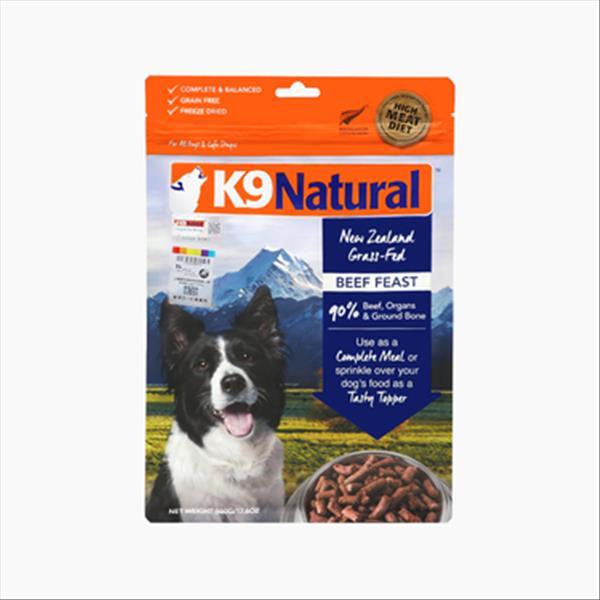 K9 Natural 冻干无谷牛肉狗粮 500g 90%肉含量 新西兰进口