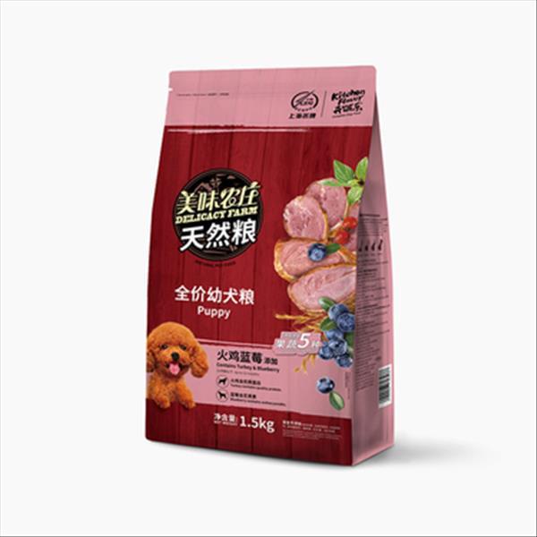 开饭乐 美味农庄火鸡蓝莓幼犬粮 1.5kg