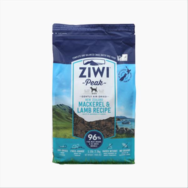 滋益巅峰Ziwi peak 风干马鲛鱼羊肉犬粮 2.5kg 96%肉含量 新西兰进口