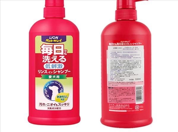 日本艾宠Lion  犬用每日洗二合一香波 柔和花香型 550ml 