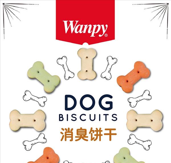 顽皮Wanpy 全犬种消臭狗饼干 400g 狗零食 改善口臭