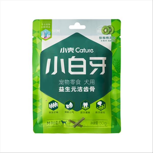 小壳 益生元洁齿骨(鸡肉味-猕猴桃) M号-50g