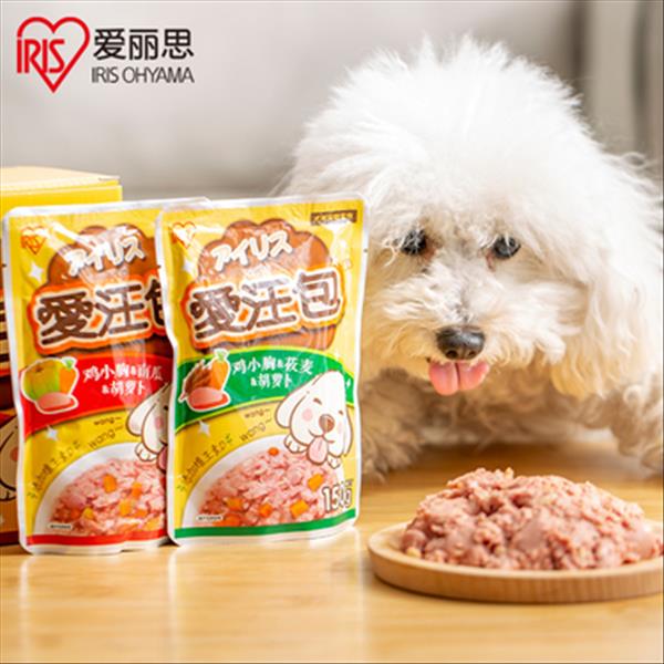 爱丽思爱汪包犬用鲜封包鸡小胸莜麦胡萝卜8包1200g