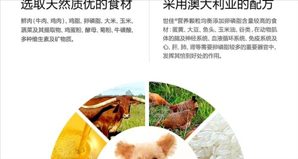 世佳 犬用鲜肉卵磷脂营养颗粒 480g 狗狗美毛护肤