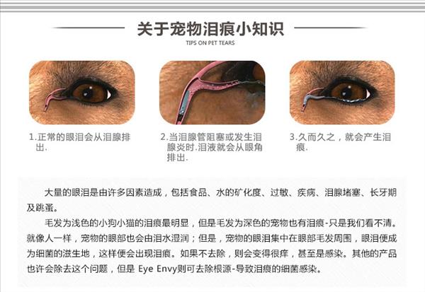 美国天使眼Eye Envy 犬用泪痕粉 0.5oz 泰迪比熊去泪渍