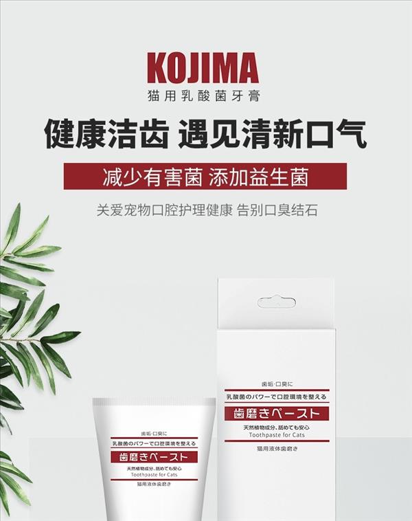 KOJIMA宠物360牙刷（犬猫）+KOJIMA猫用乳酸菌牙膏 40G