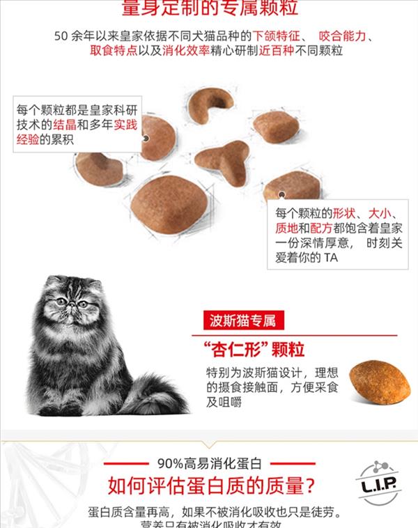 法国皇家Royal Canin 波斯猫成猫粮 10kg P30