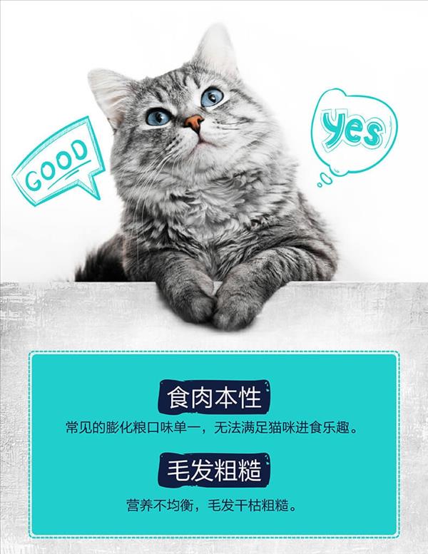 顽皮 Happy100全价全期三文鱼冻干双拼猫粮 5kg 全猫粮