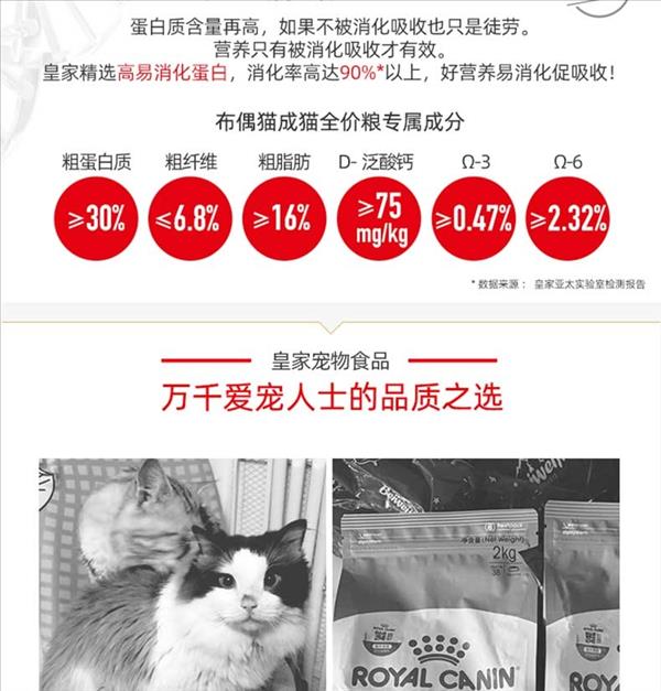 皇家 RA32布偶成猫全价粮 4.5KG