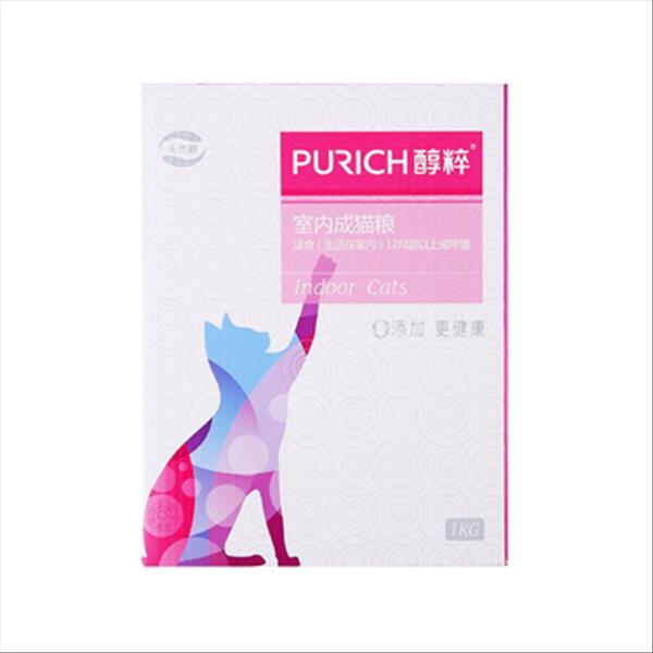 醇粹 室内成猫粮天然猫粮1kg【2020年11月10日到期】