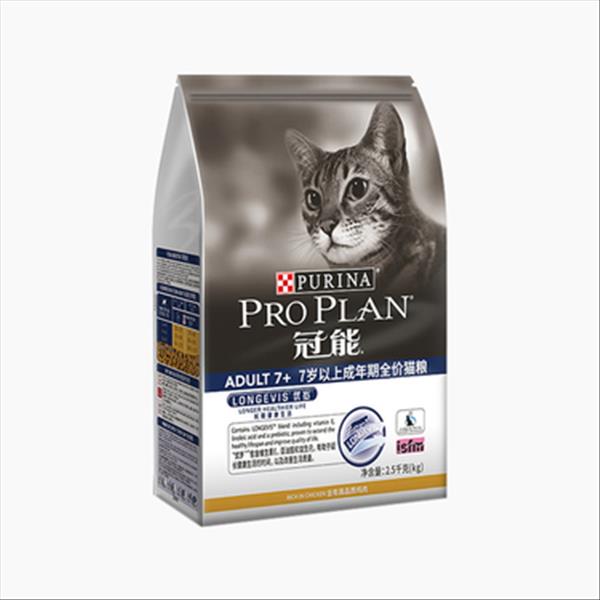 冠能Proplan 7岁以上成猫粮 2.5kg 37%粗蛋白质