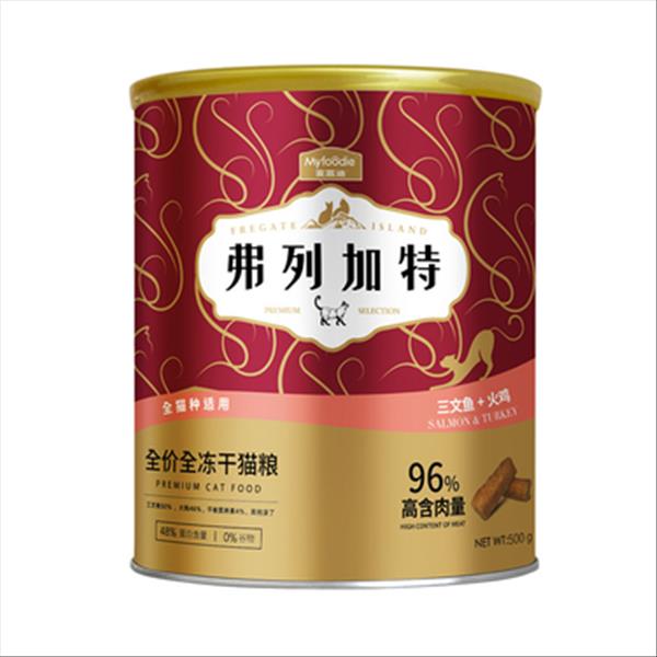 麦富迪 弗列加特三文鱼+火鸡全价全冻干猫粮 500g