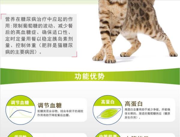 法国皇家 糖尿病处方猫粮1.5kg 调节血糖