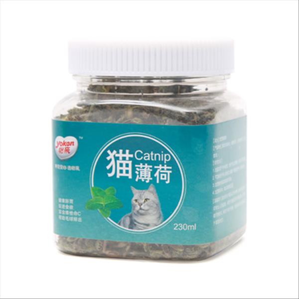 怡亲Yoken 去毛球清新口气猫咪零食猫薄荷叶猫薄荷粉 20g/罐