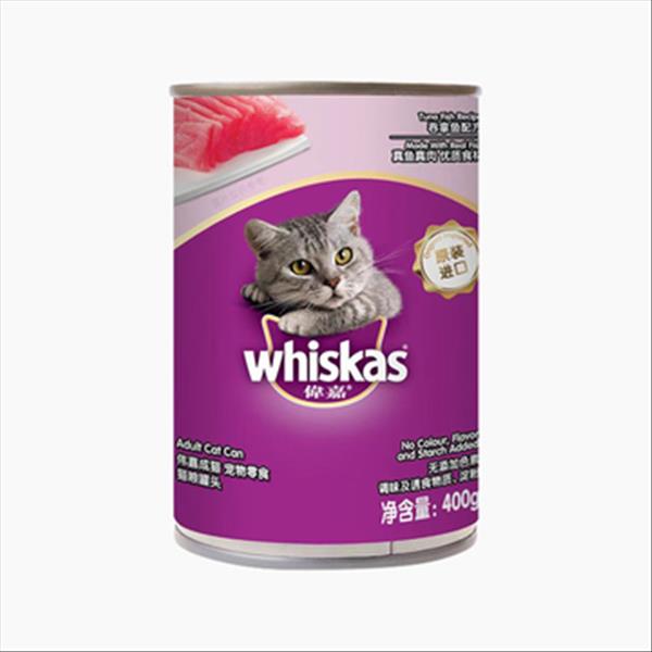 伟嘉 吞拿鱼配方成猫猫粮罐头宠物零食 400g 适口性好 真鱼真肉