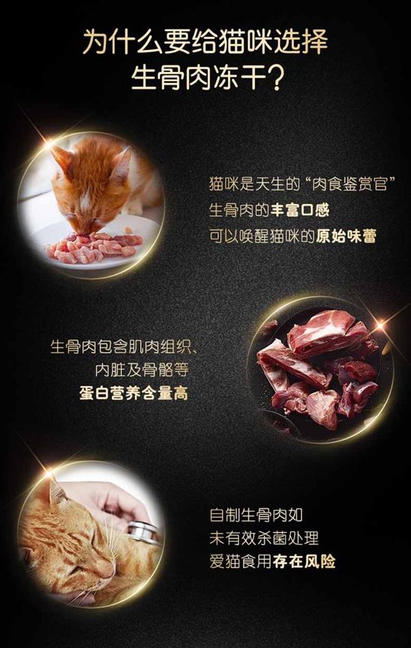 希宝 牛肉配方猫宠物零食 生骨肉冻干 70g